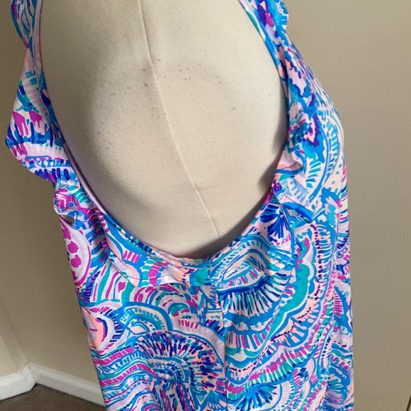 Lilly Pulitzer Billie Dress Size Medium Happy As A Clam - Picture 9 of 12